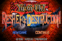 Yu-Gi-Oh! - Reshef of Destruction Title Screen